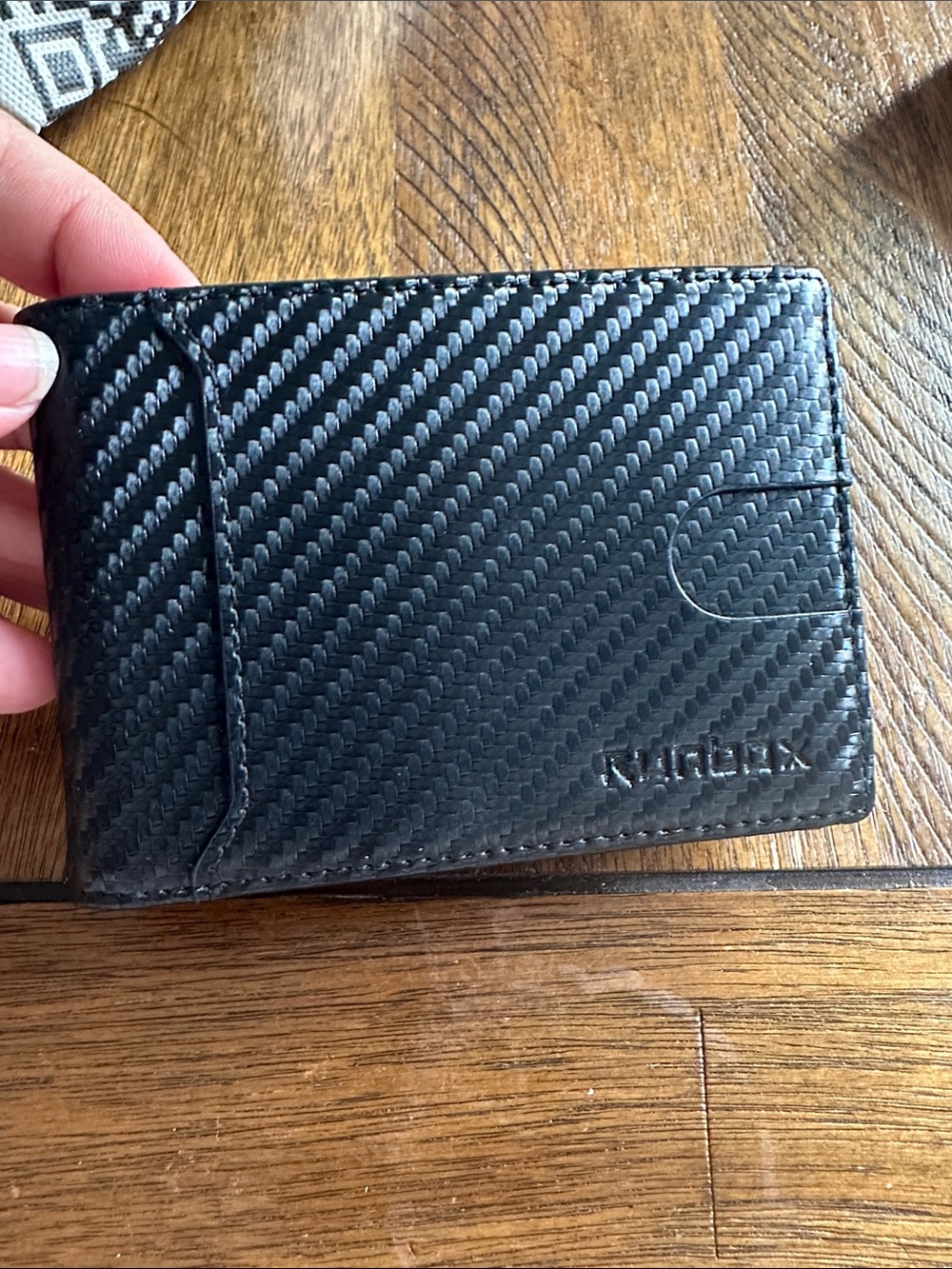 Nomad Black Carbon Fiber Card & Key Holder - Slim Men's Wallet